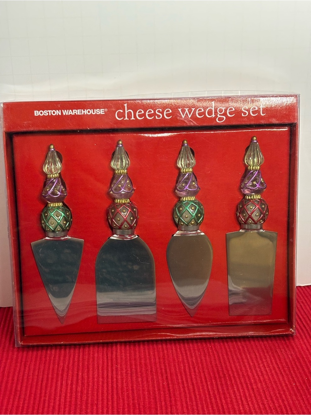 Boston Warehouse Multicolor Decorative Cheese Wedge Set